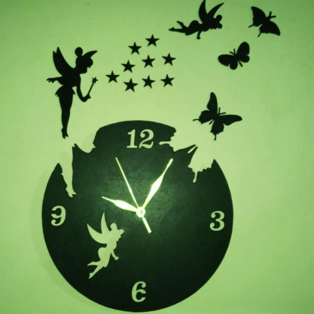 Stylish 3D Art MDF Wood Wall Clock