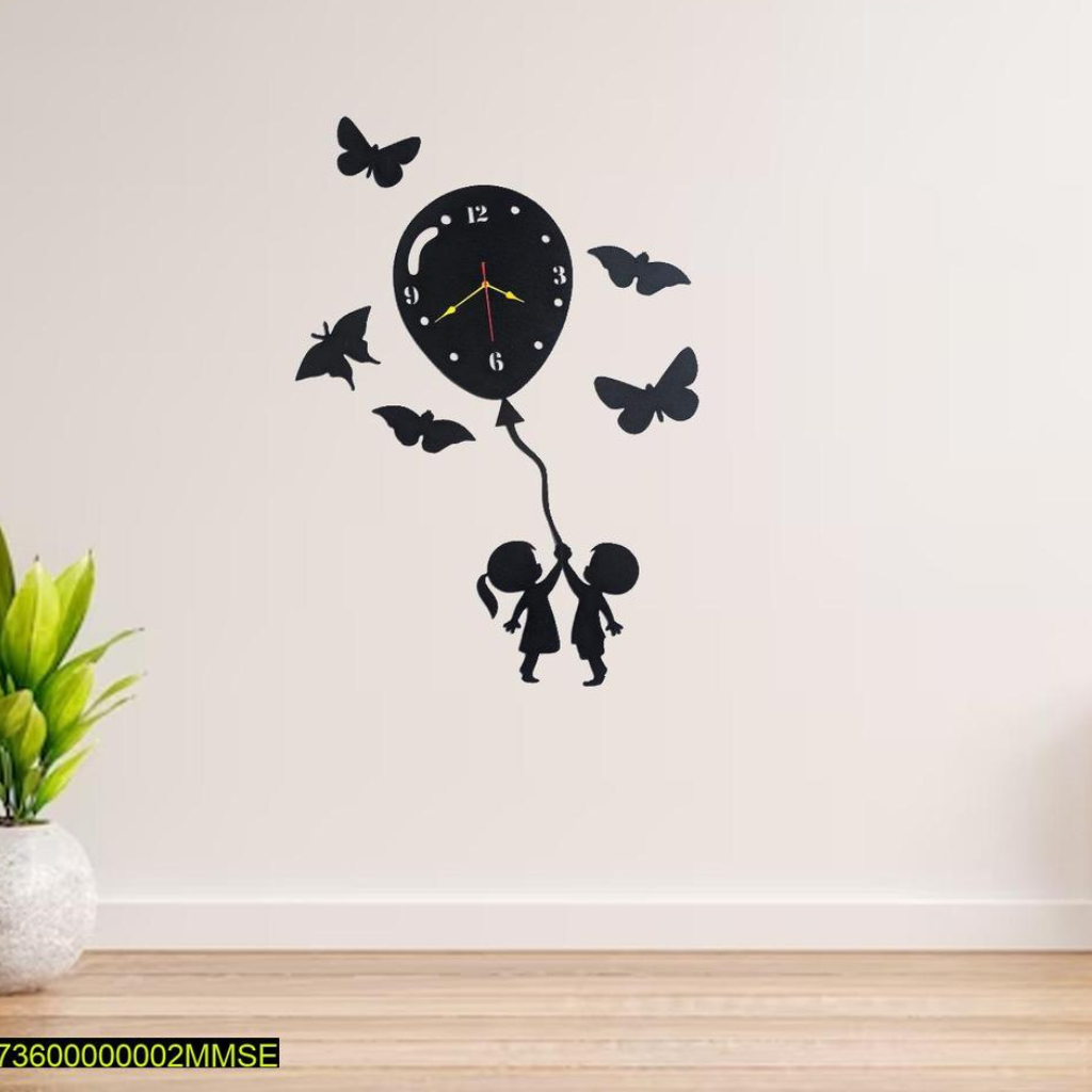 Balloon Style 3D Wall Clock