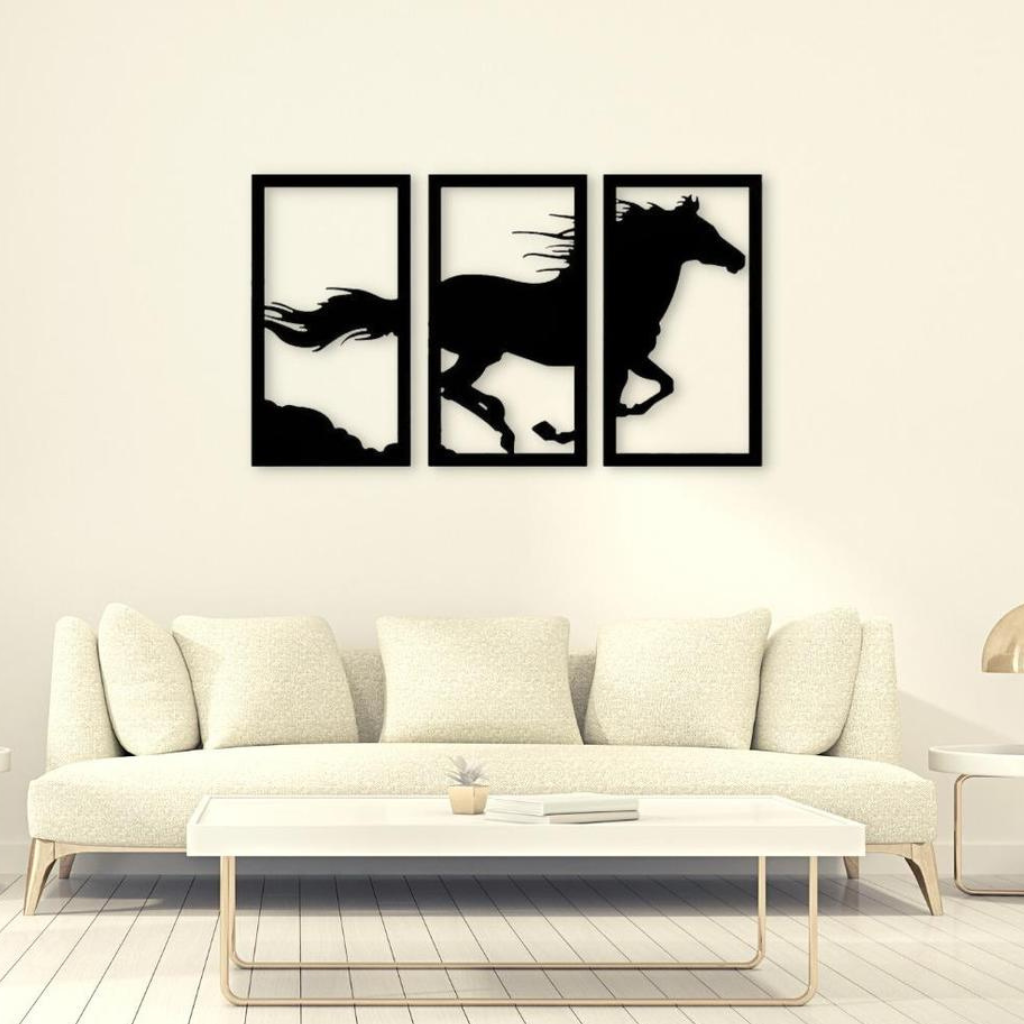 Three Panel Horse Frame,