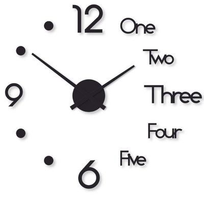 Beautiful Dot Digit Wood Wall Clock