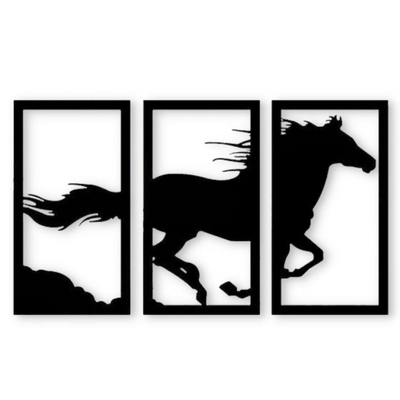 Three Panel Horse Frame,