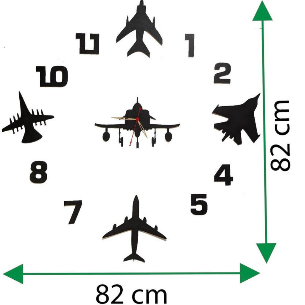 Air Force Wooden Wall Clock