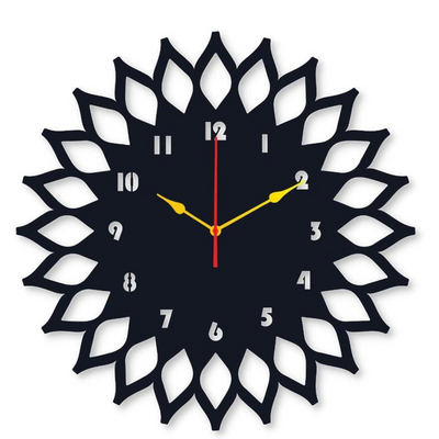 Sun Round Analogue Wall Clock
