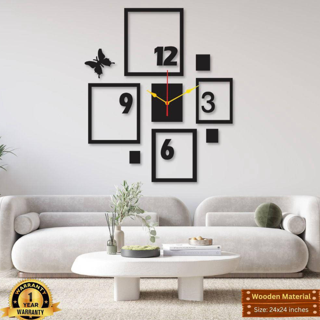 4 Frame Wall Clock